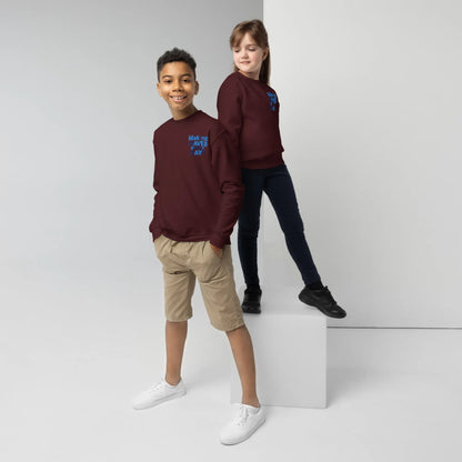 Making Waves Everyday | Youth Crewneck Embroidered Sweatshirt - AwRans Clothing