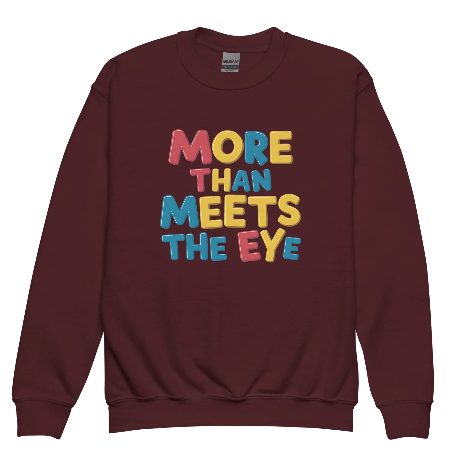 More Than Meets The Eye | Youth Crewneck Sweatshirt - AwRans Clothing