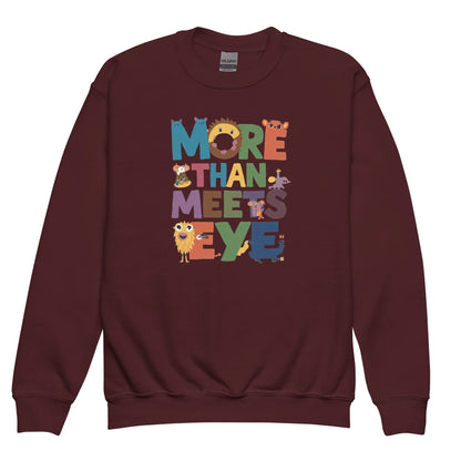 More Than Meets Eye | Youth Crewneck Sweatshirt - AwRans Clothing