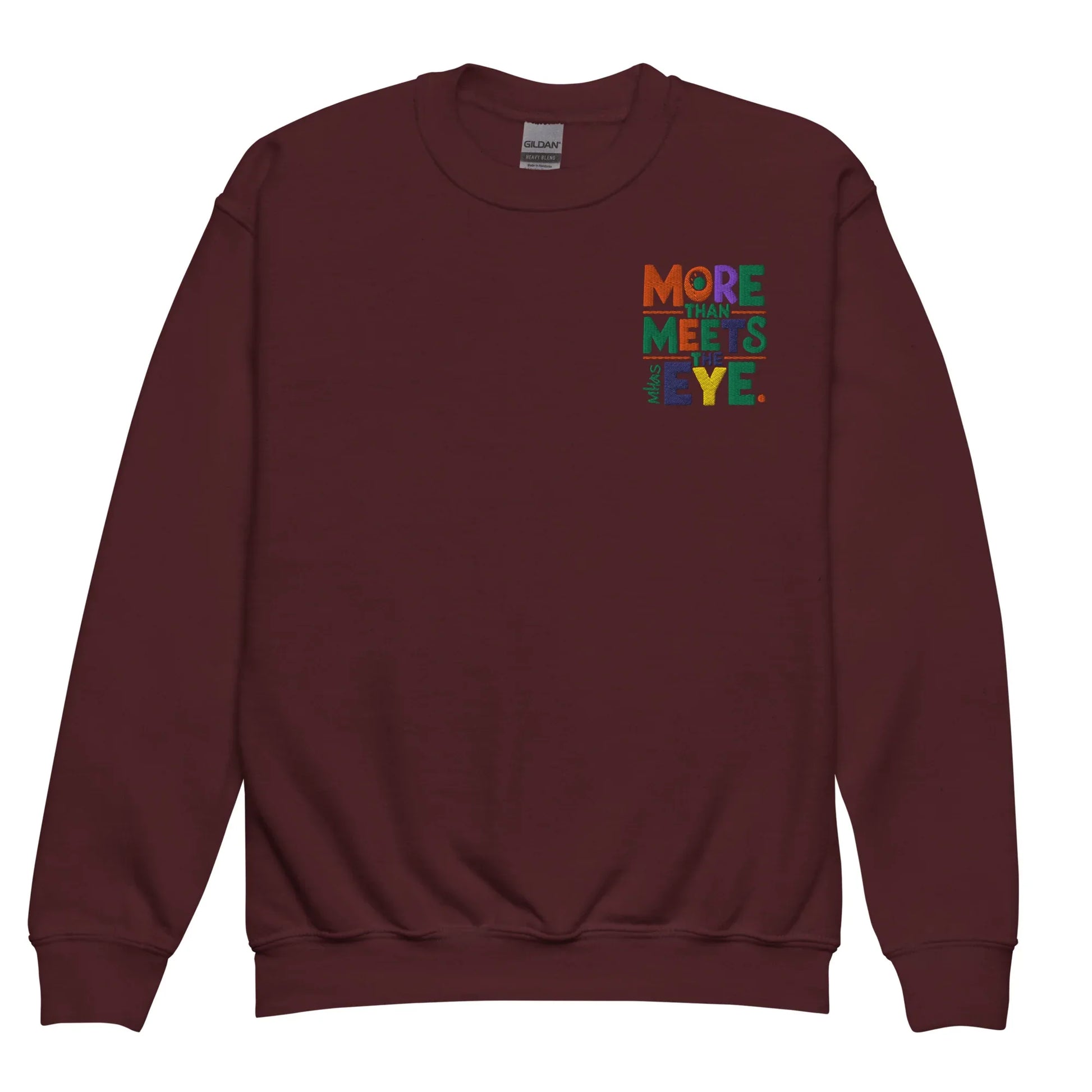 More Than Meets Eye | Youth Crewneck Embroidered Sweatshirt - AwRans Clothing