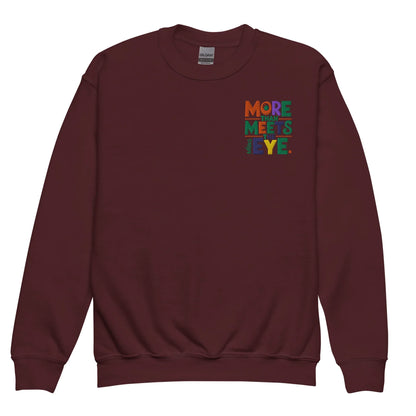 More Than Meets Eye | Youth Crewneck Embroidered Sweatshirt - AwRans Clothing
