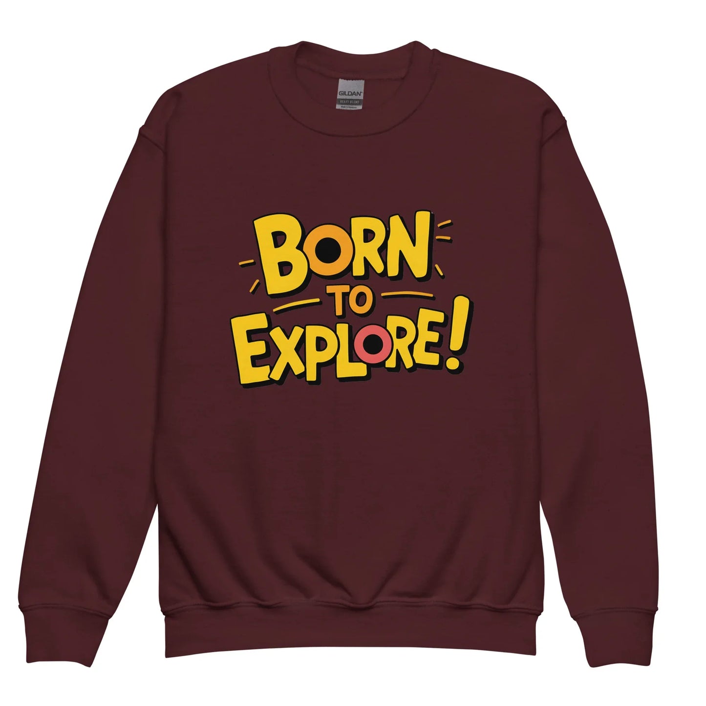 Born To Explore | Youth Crewneck Sweatshirt - AwRans Clothing