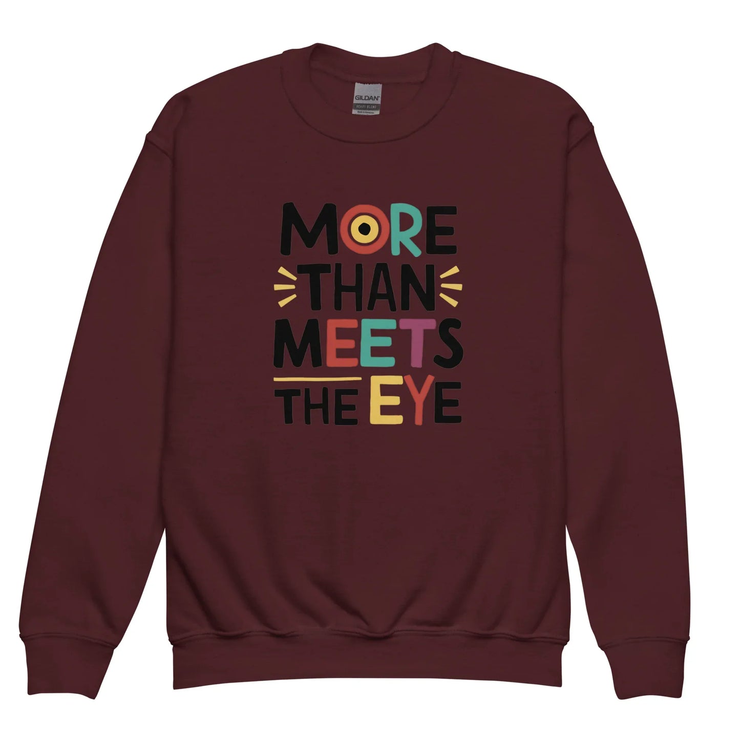 More Than Meets Eye | Youth Crewneck Sweatshirt - AwRans Clothing