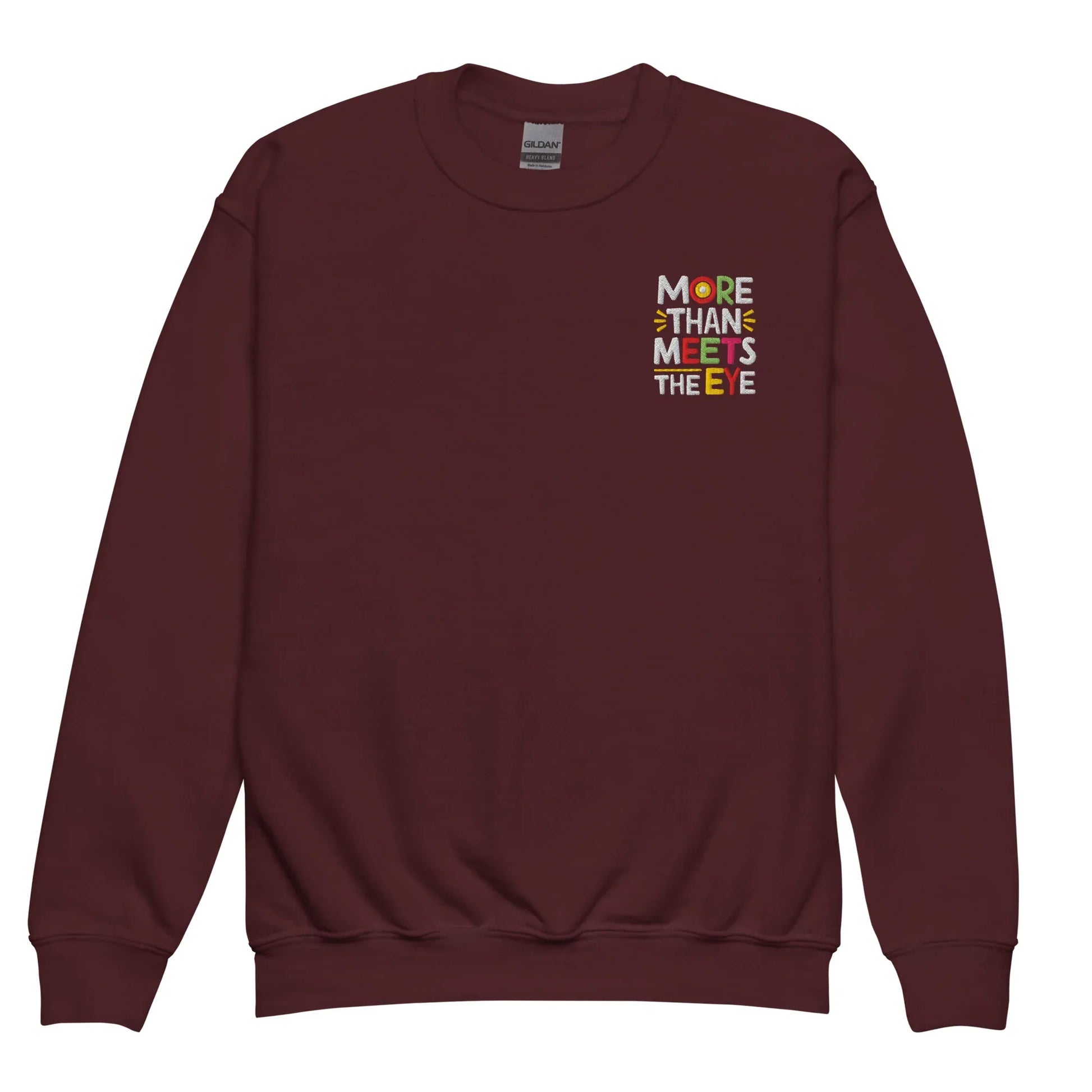 More Than Meets The Eye | Youth Crewneck Embroidered Sweatshirt - AwRans Clothing