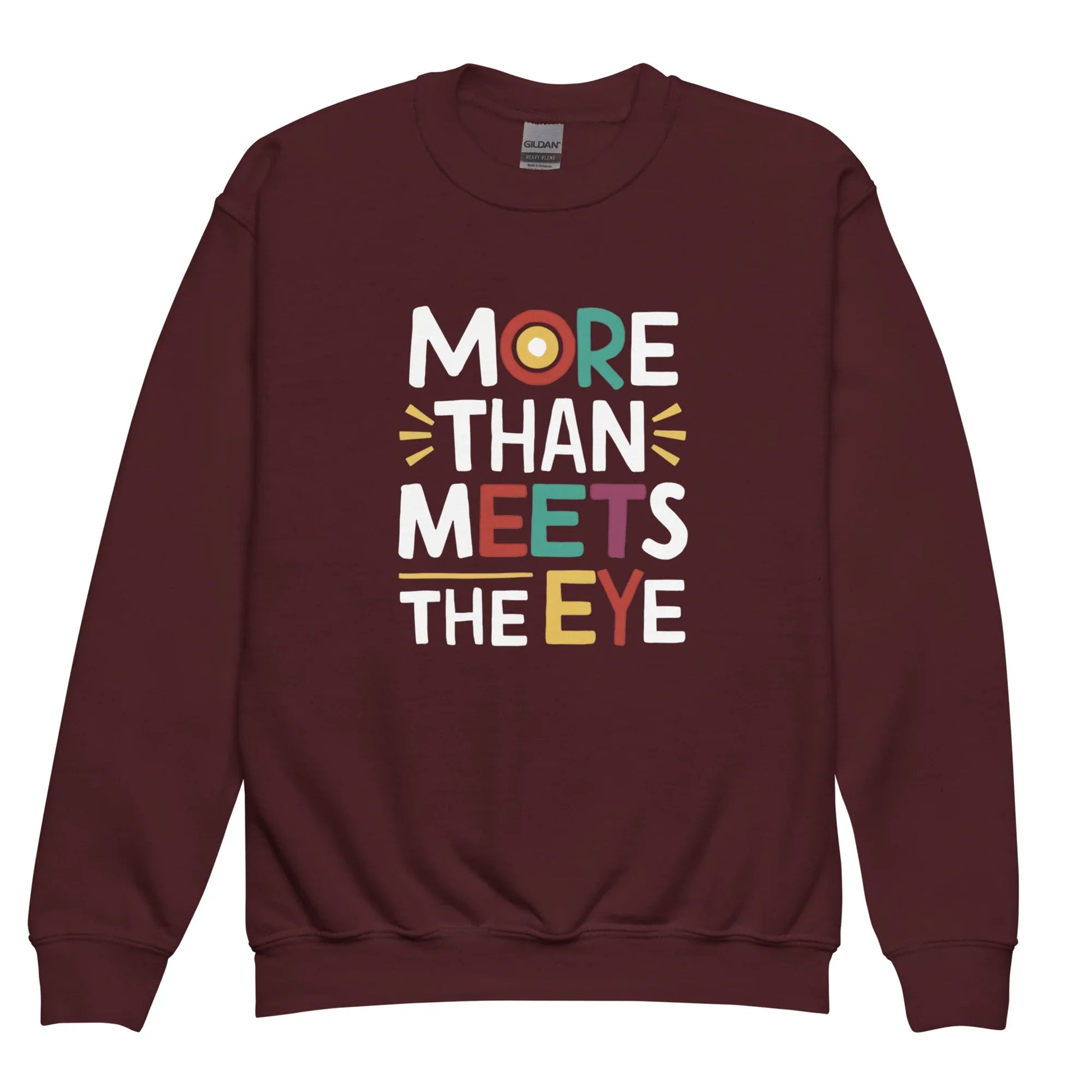 More Than Meets Eye | Youth Crewneck Sweatshirt - AwRans Clothing