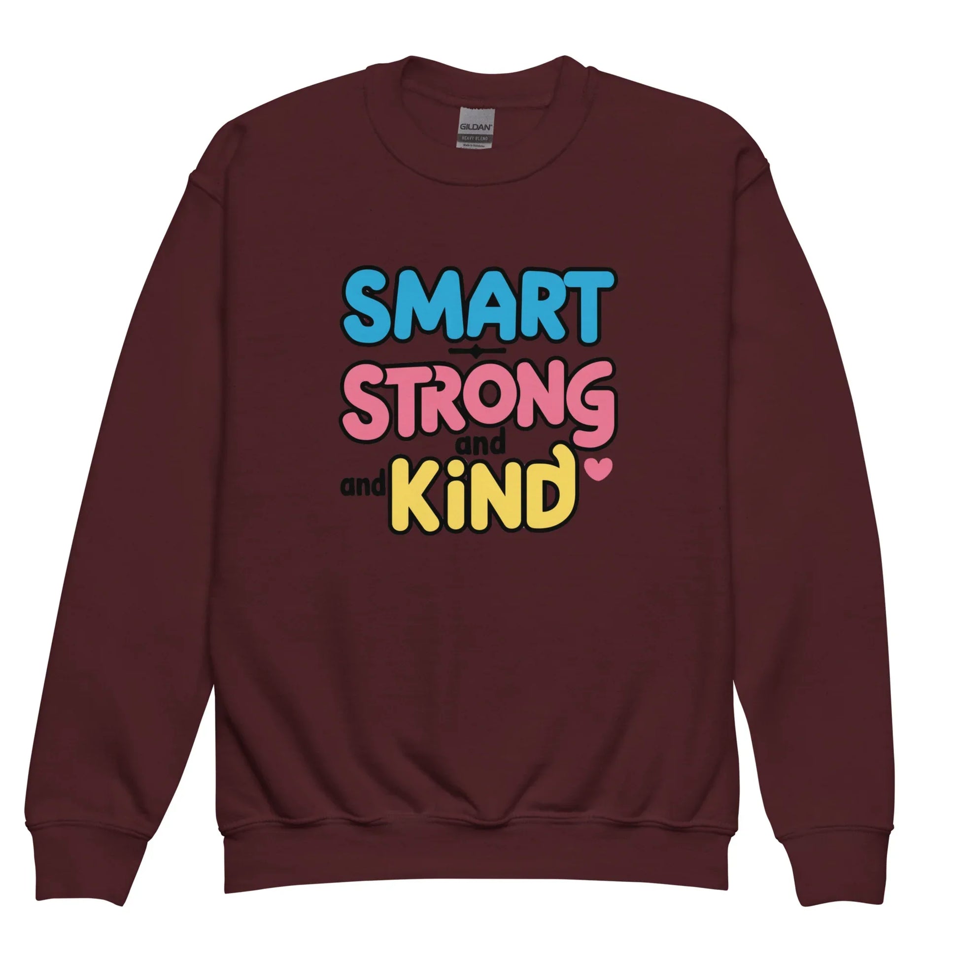 Smart Strong And Kind | Youth Crewneck Sweatshirt - AwRans Clothing