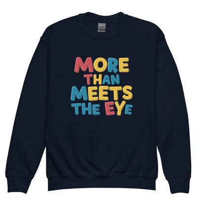 More Than Meets The Eye | Youth Crewneck Sweatshirt - AwRans Clothing