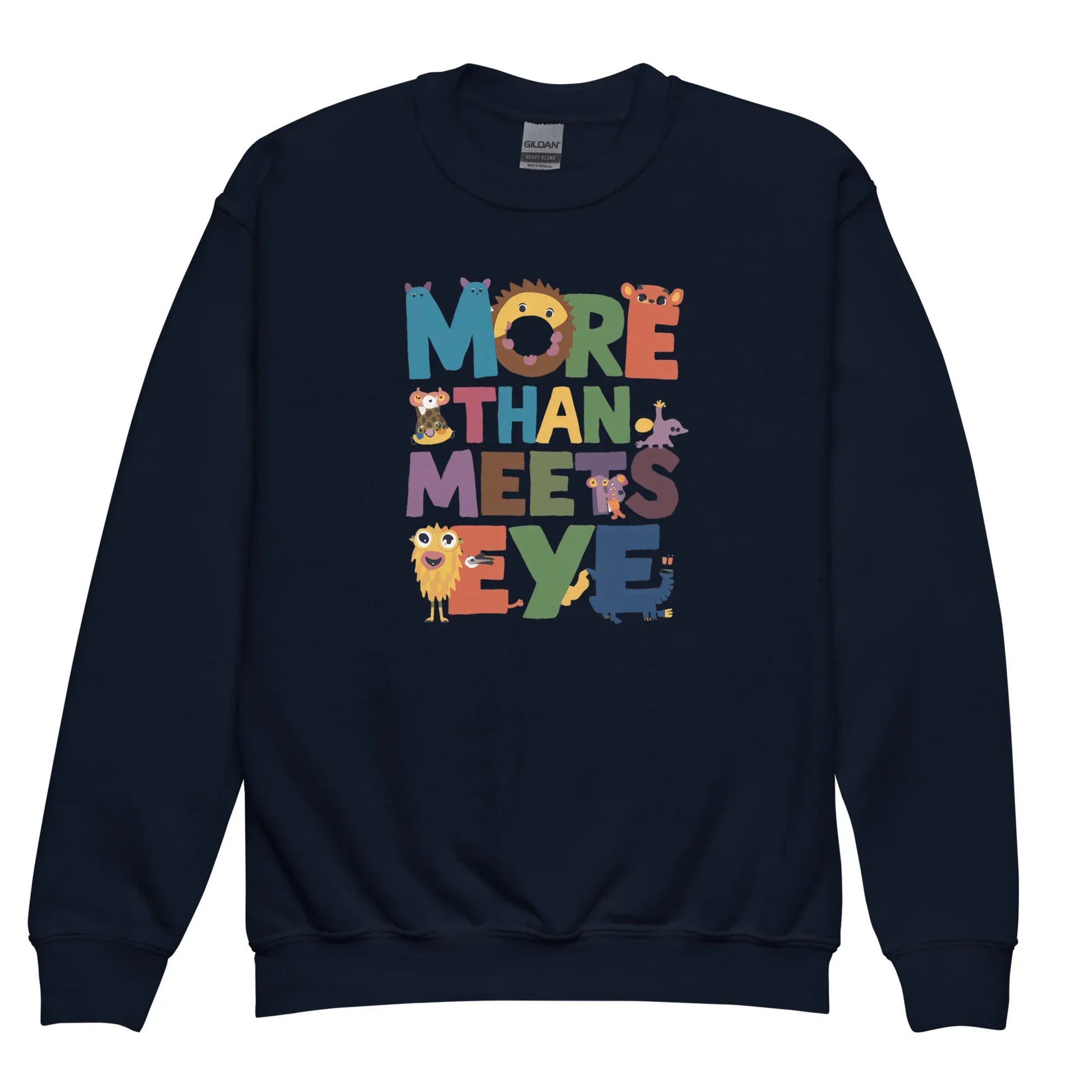 More Than Meets Eye | Youth Crewneck Sweatshirt - AwRans Clothing