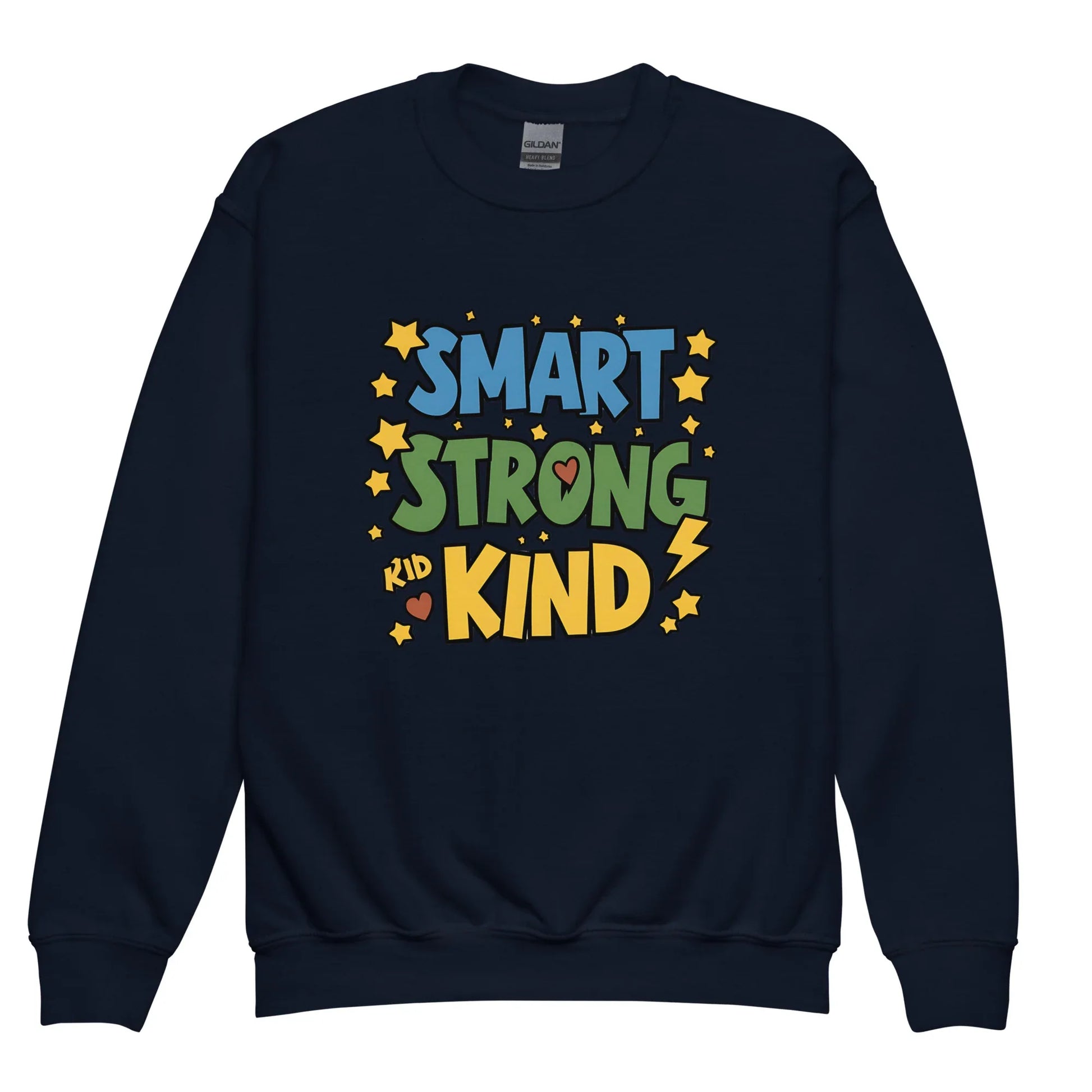 Smart, Strong And Kind | Youth Crewneck Sweatshirt - AwRans Clothing