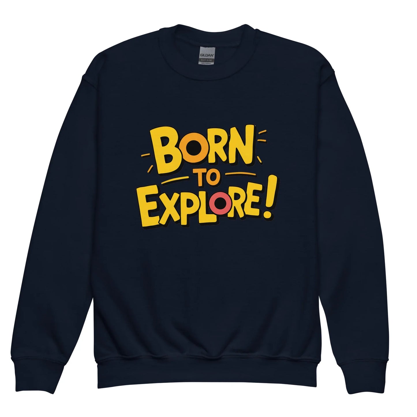 Born To Explore | Youth Crewneck Sweatshirt - AwRans Clothing