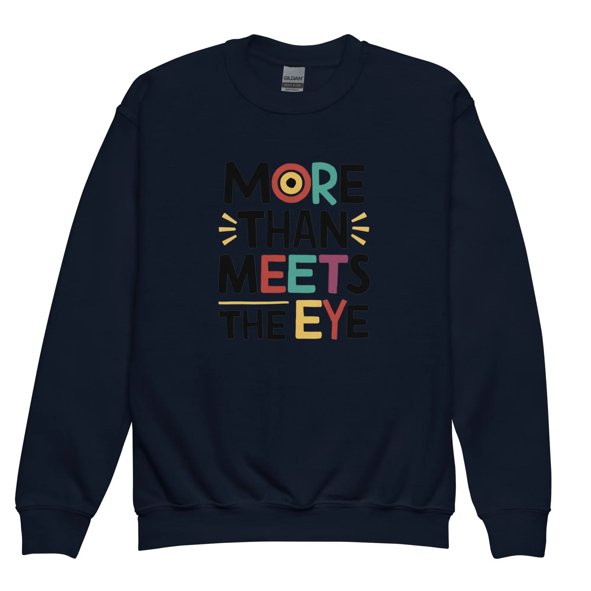 More Than Meets Eye | Youth Crewneck Sweatshirt - AwRans Clothing