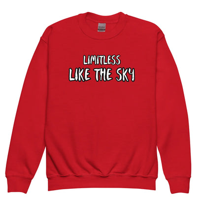 Limitless Like The Sky | Youth Crewneck Sweatshirt - AwRans Clothing