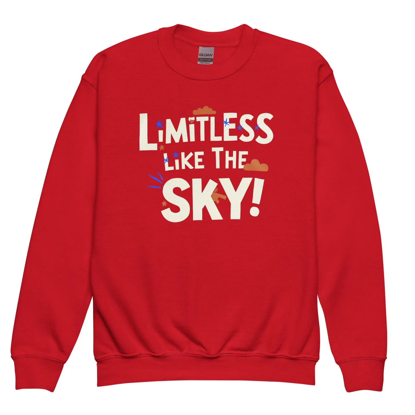 Limitless Like The Sky | Youth Crewneck Sweatshirt - AwRans Clothing
