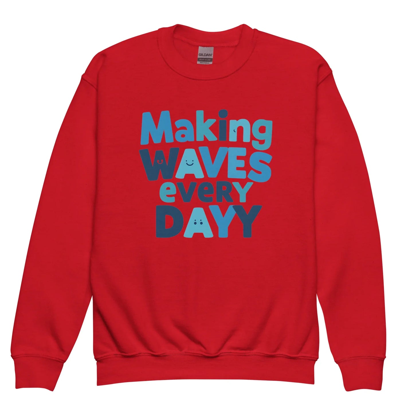 Making Waves Everyday | Youth Crewneck Sweatshirt - AwRans Clothing