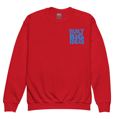 Built With Big Ideas | Youth Crewneck Embroidered Sweatshirt - AwRans Clothing