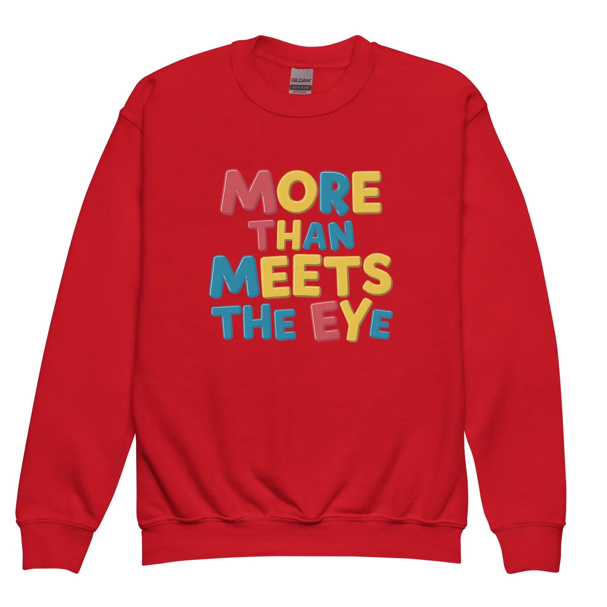 More Than Meets The Eye | Youth Crewneck Sweatshirt - AwRans Clothing