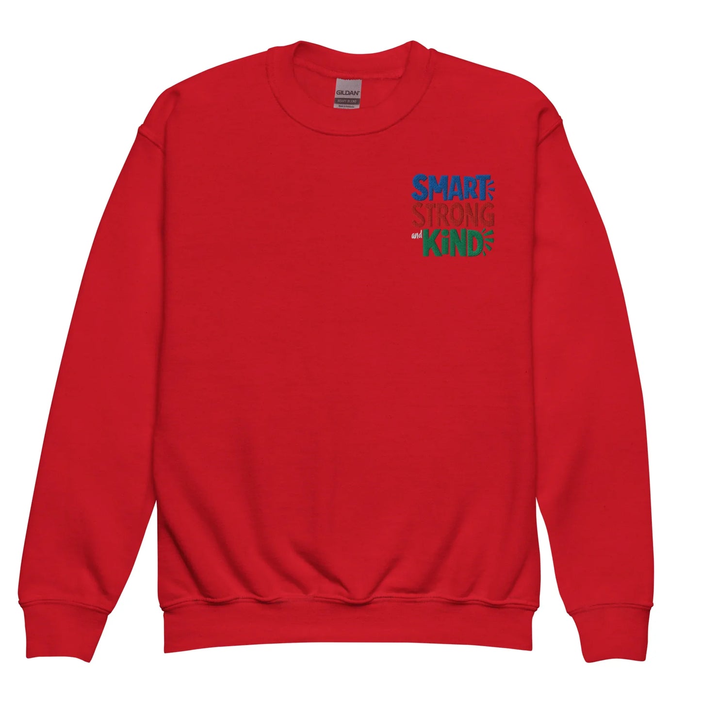 Smart Strong & Kind | Youth Crewneck Embroidered Sweatshirt - AwRans Clothing