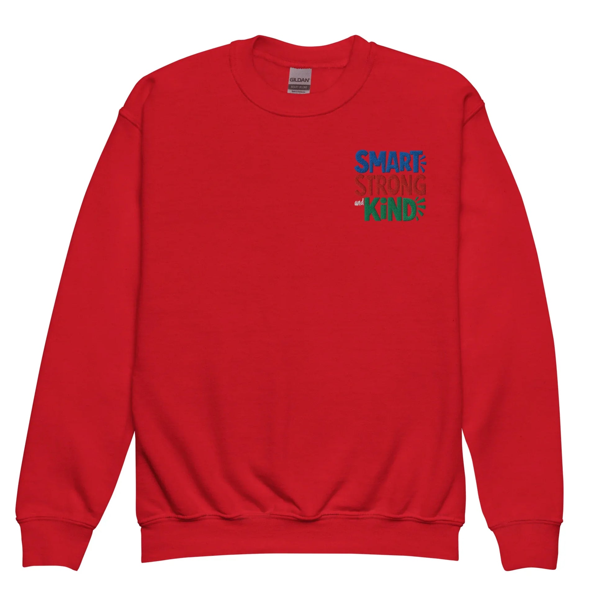 Smart Strong & Kind | Youth Crewneck Embroidered Sweatshirt - AwRans Clothing