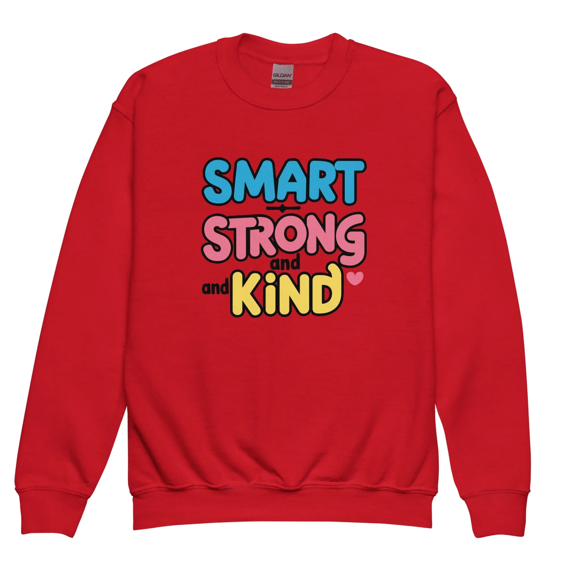 Smart Strong And Kind | Youth Crewneck Sweatshirt - AwRans Clothing