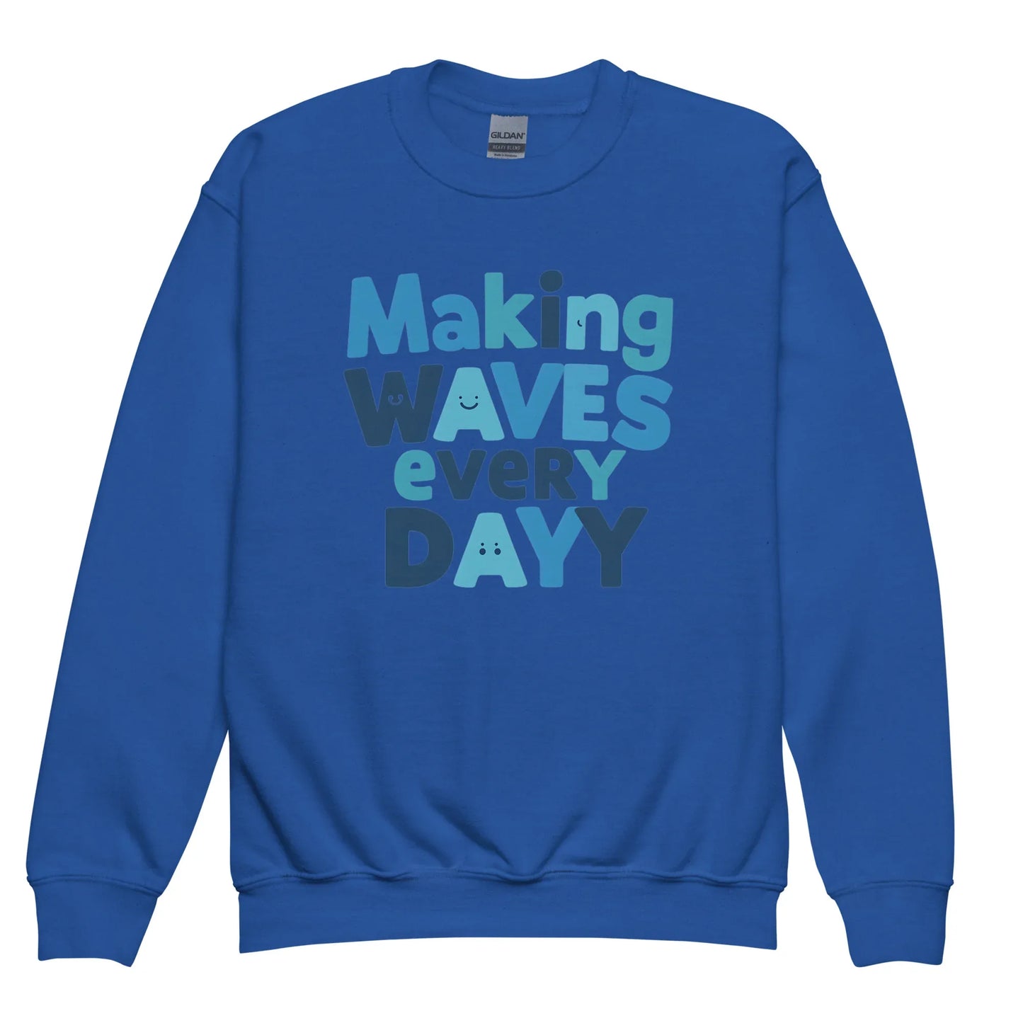 Making Waves Everyday | Youth Crewneck Sweatshirt - AwRans Clothing