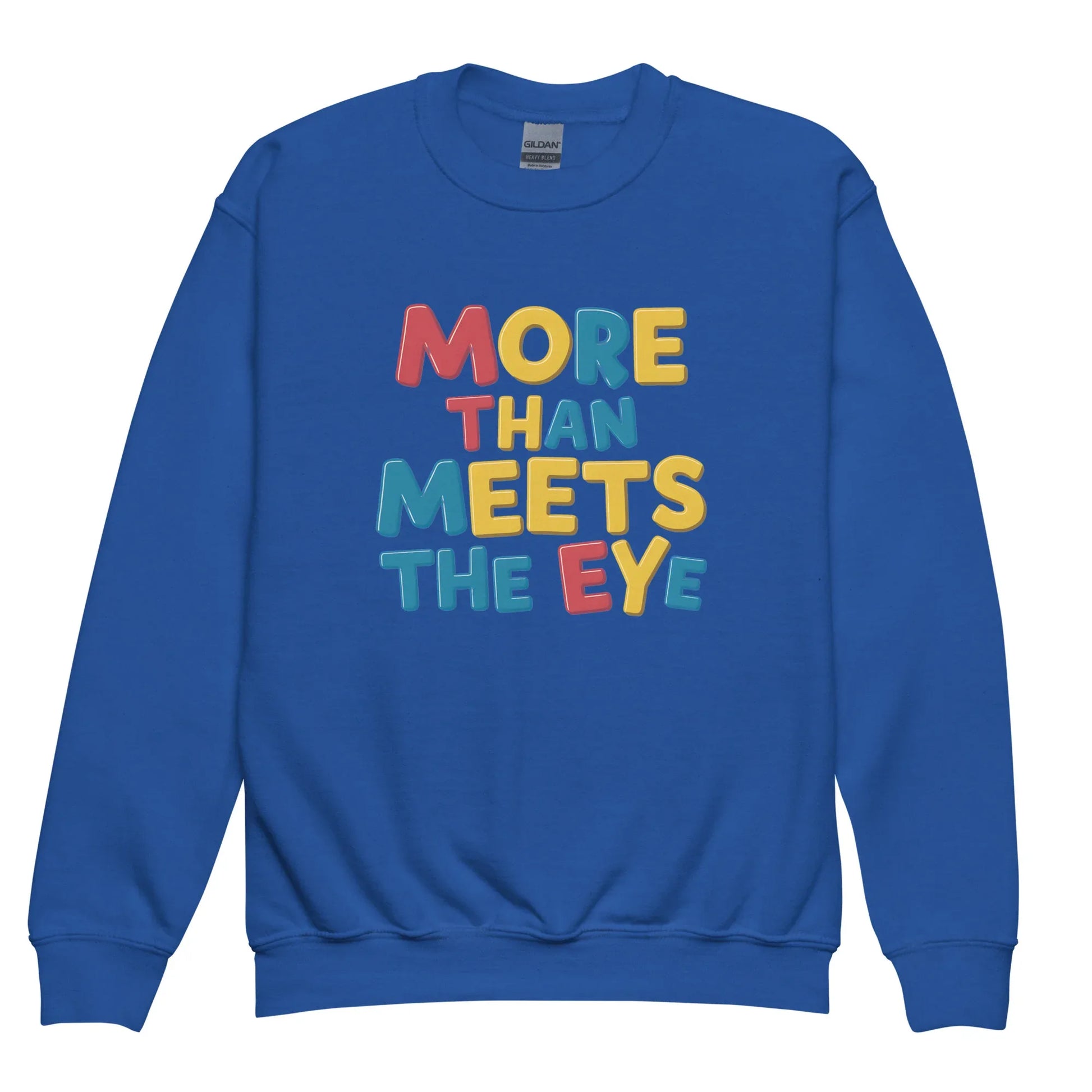 More Than Meets The Eye | Youth Crewneck Sweatshirt - AwRans Clothing
