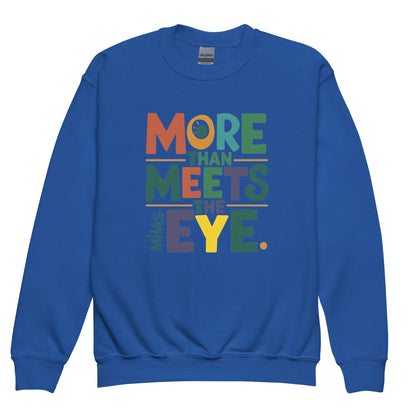 More Than Meets Eye | Youth Crewneck Sweatshirt - AwRans Clothing