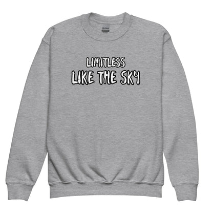Limitless Like The Sky | Youth Crewneck Sweatshirt - AwRans Clothing