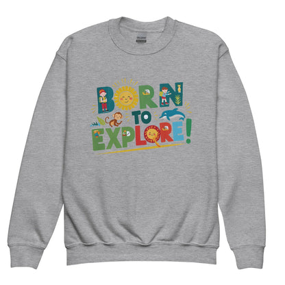 Born To Explore | Youth Crewneck Sweatshirt - AwRans Clothing