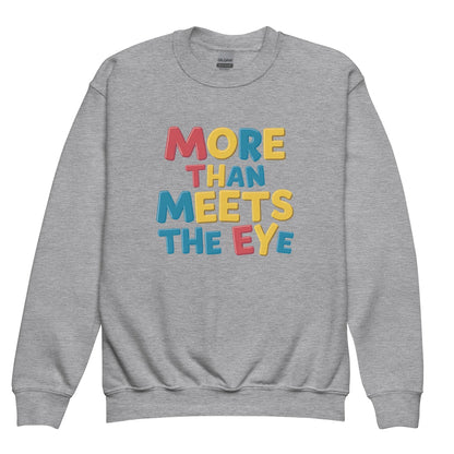More Than Meets The Eye | Youth Crewneck Sweatshirt - AwRans Clothing