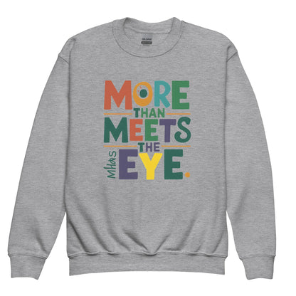 More Than Meets Eye | Youth Crewneck Sweatshirt - AwRans Clothing