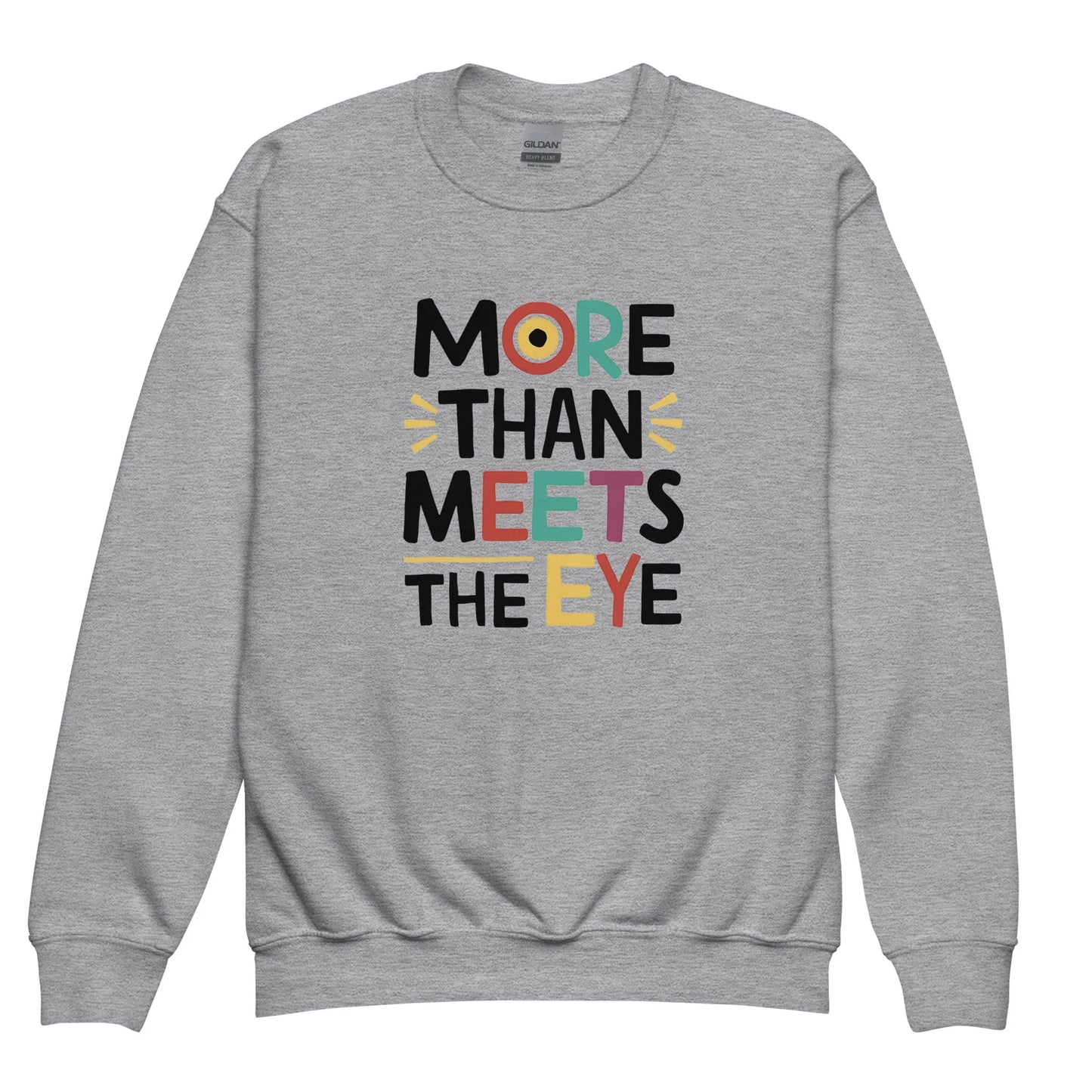 More Than Meets Eye | Youth Crewneck Sweatshirt - AwRans Clothing