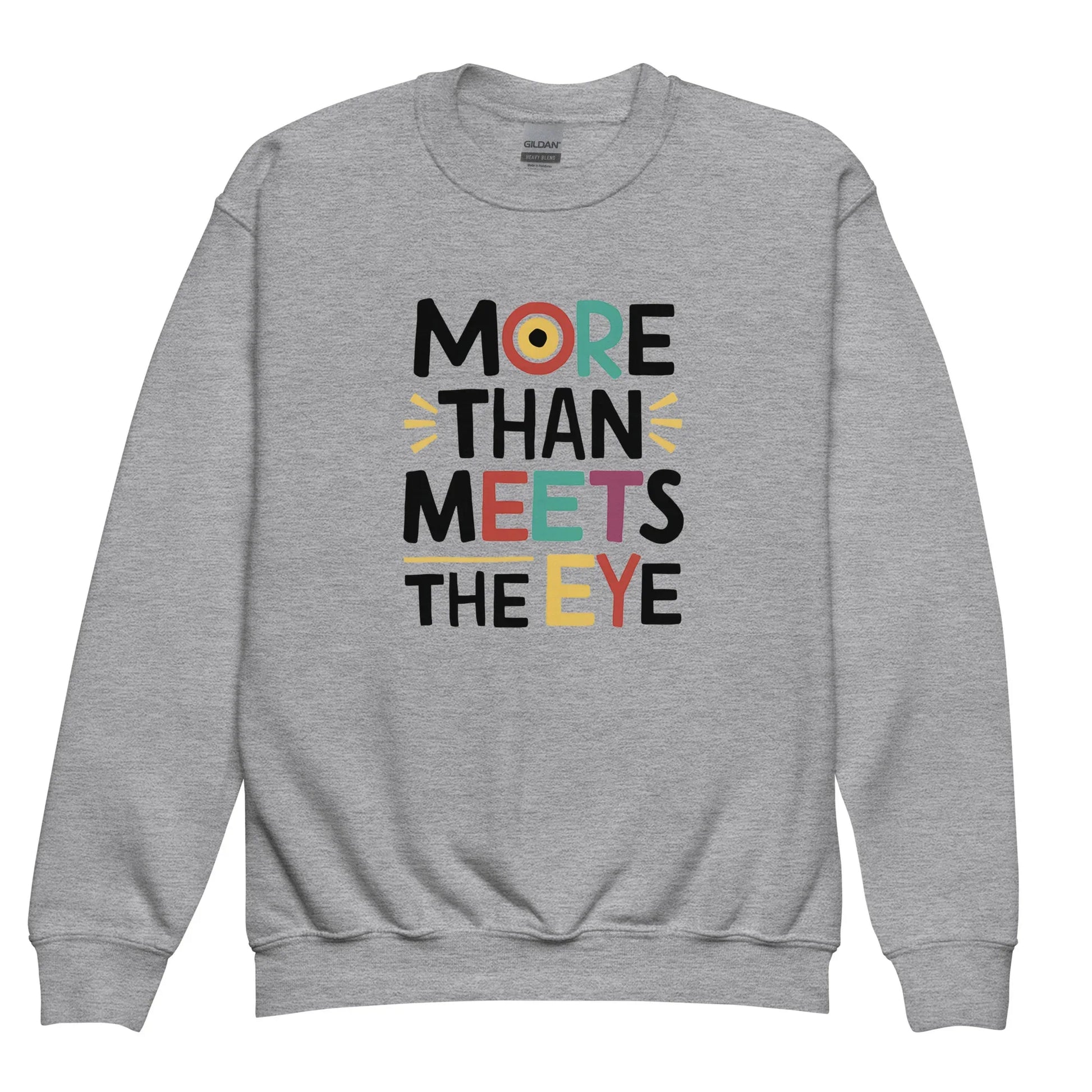 More Than Meets Eye | Youth Crewneck Sweatshirt - AwRans Clothing