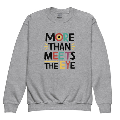 More Than Meets Eye | Youth Crewneck Sweatshirt - AwRans Clothing