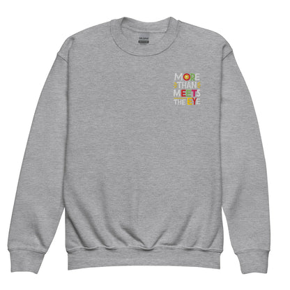 More Than Meets The Eye | Youth Crewneck Embroidered Sweatshirt - AwRans Clothing