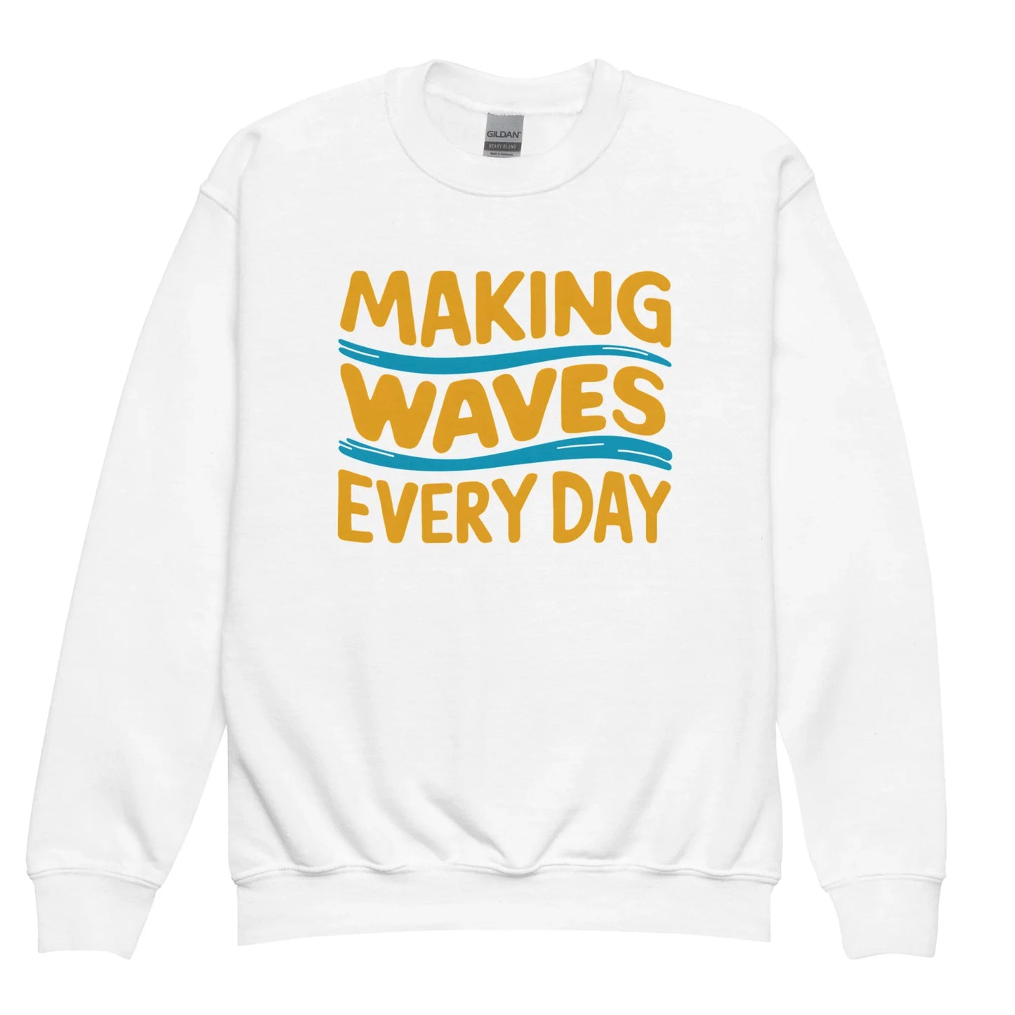 Making Waves Everyday | Youth Crewneck Sweatshirt - AwRans Clothing
