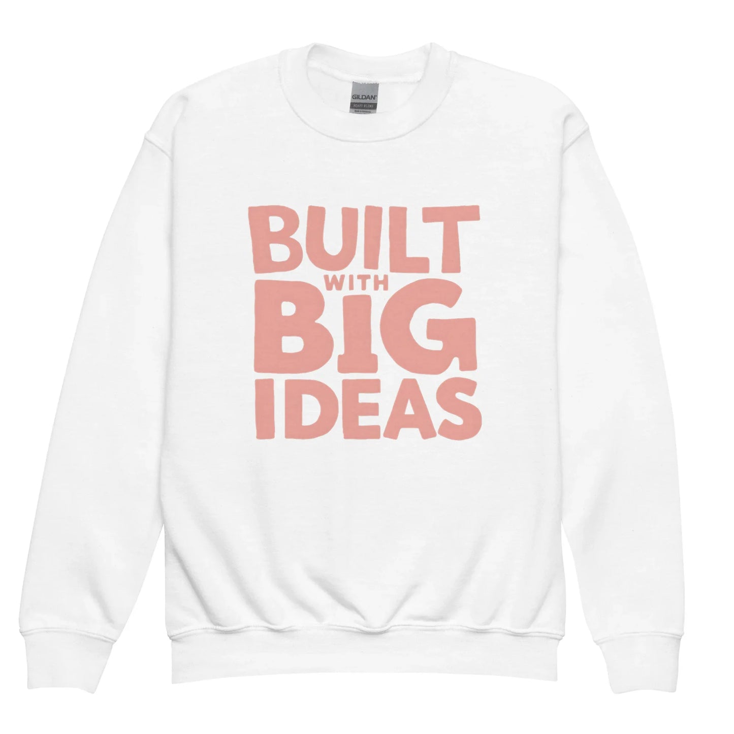 Built With Big Ideas | Youth Crewneck Sweatshirt - AwRans Clothing