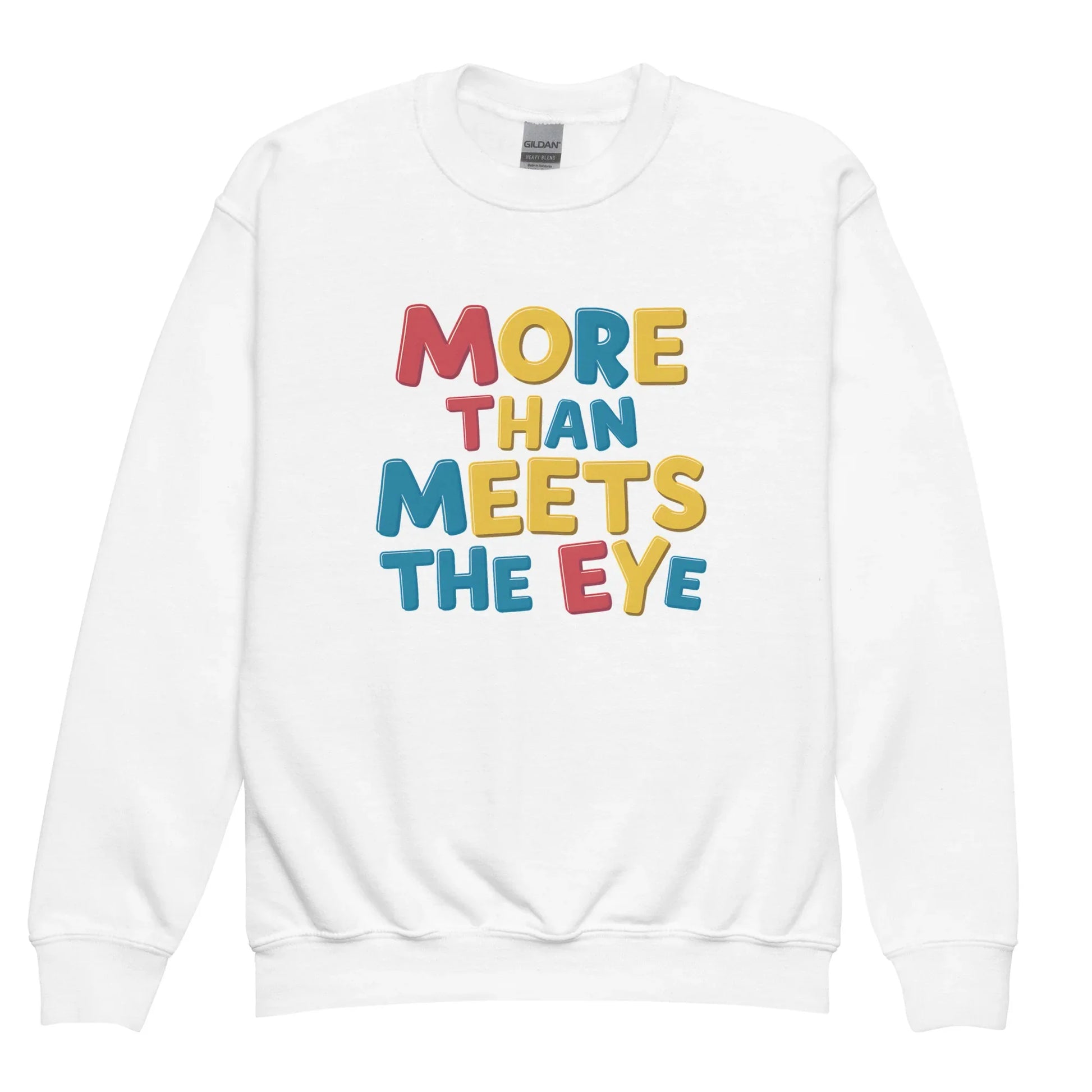 More Than Meets The Eye | Youth Crewneck Sweatshirt - AwRans Clothing
