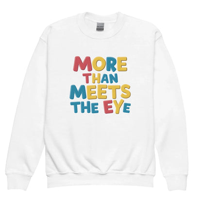 More Than Meets The Eye | Youth Crewneck Sweatshirt - AwRans Clothing