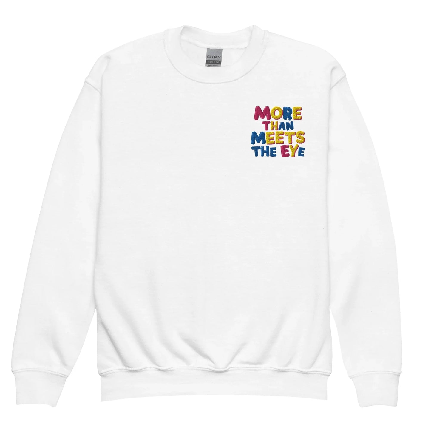 More Than Meets The Eye | Youth Crewneck Embroidered Sweatshirt - AwRans Clothing