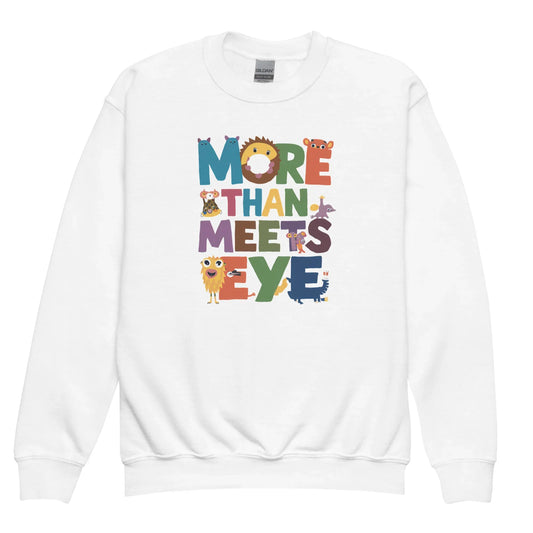 More Than Meets Eye | Youth Crewneck Sweatshirt - AwRans Clothing