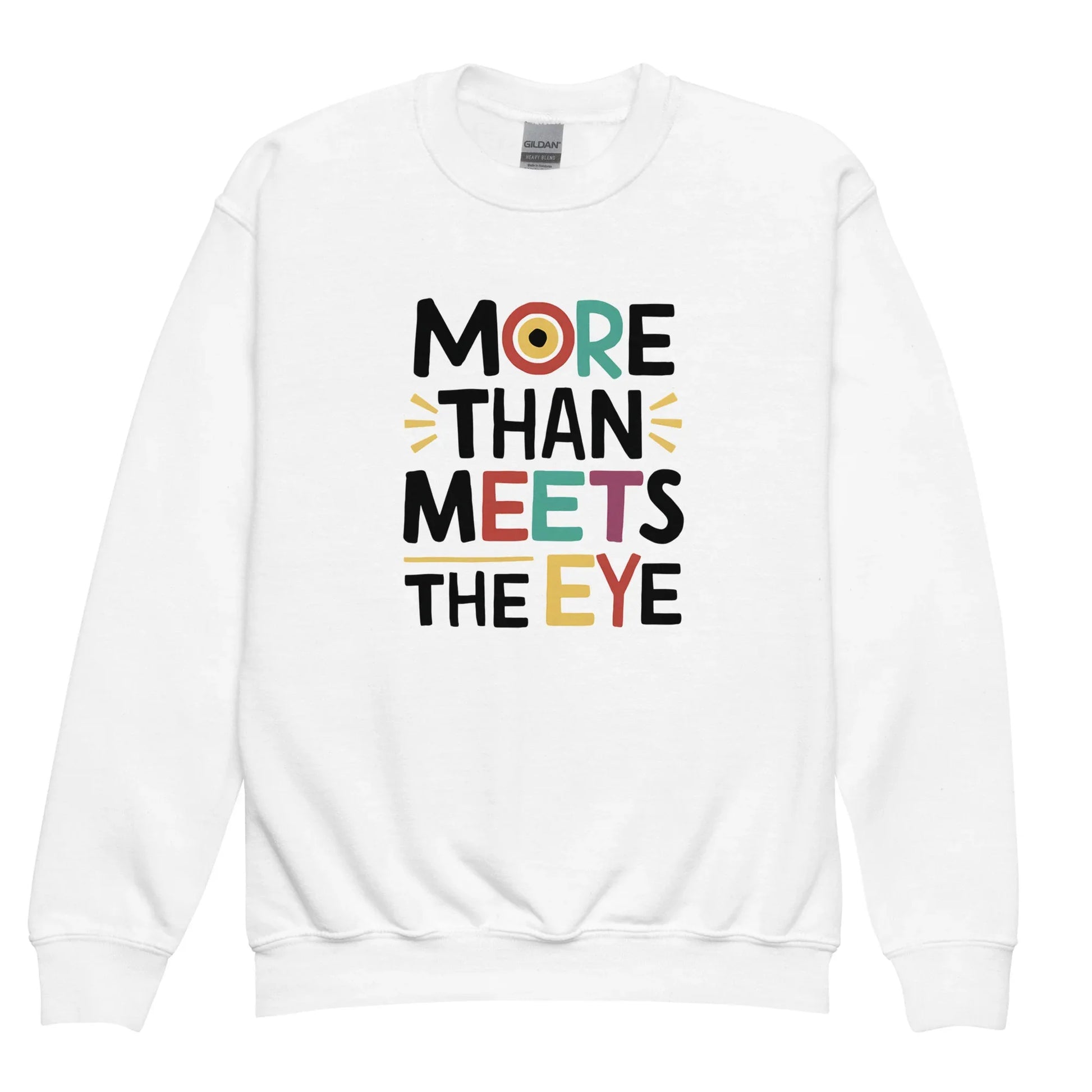 More Than Meets Eye | Youth Crewneck Sweatshirt - AwRans Clothing