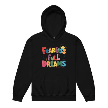 Fearless And Full Of Dreams | Youth Heavy Blend Hoodie - AwRans Clothing