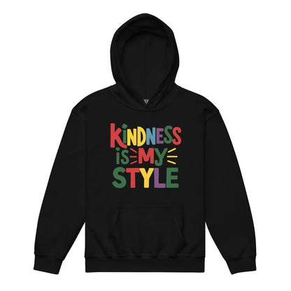 Kindness Is My Style | Youth Heavy Blend Hoodie - AwRans Clothing