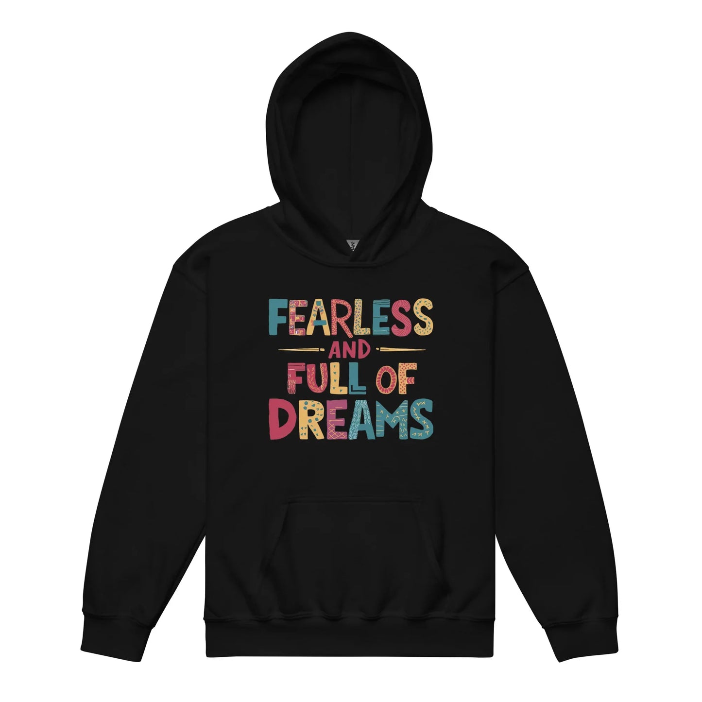 Fearless And Full Of Dreams | Youth Heavy Blend Hoodie - AwRans Clothing
