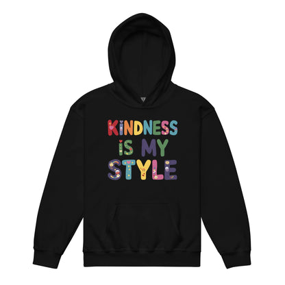Kindness Is My Style | Youth Heavy Blend Hoodie - AwRans Clothing