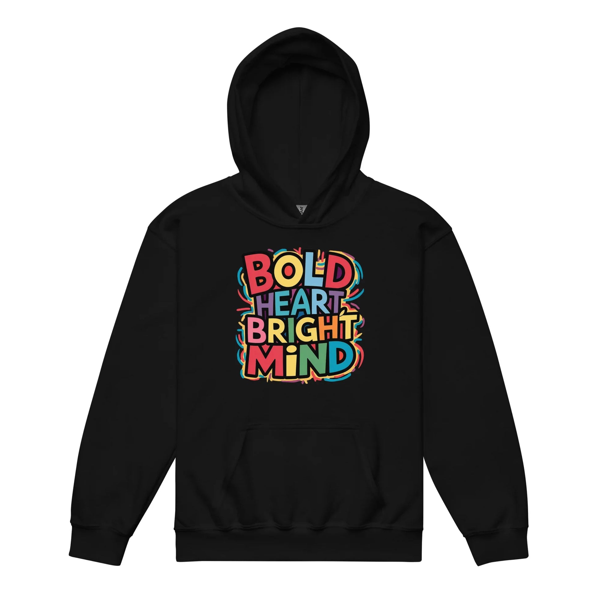 Bold Heart Bright Mind | Youth Heavy Blend Hoodie - AwRans Clothing