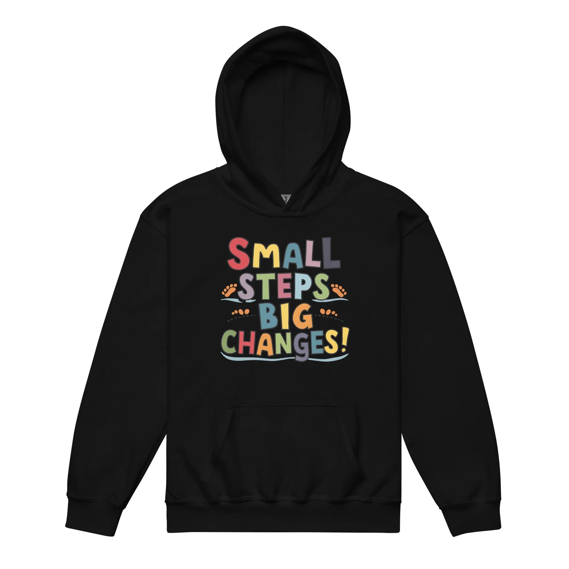 Small Steps Big Changes | Youth Heavy Blend Hoodie - AwRans Clothing
