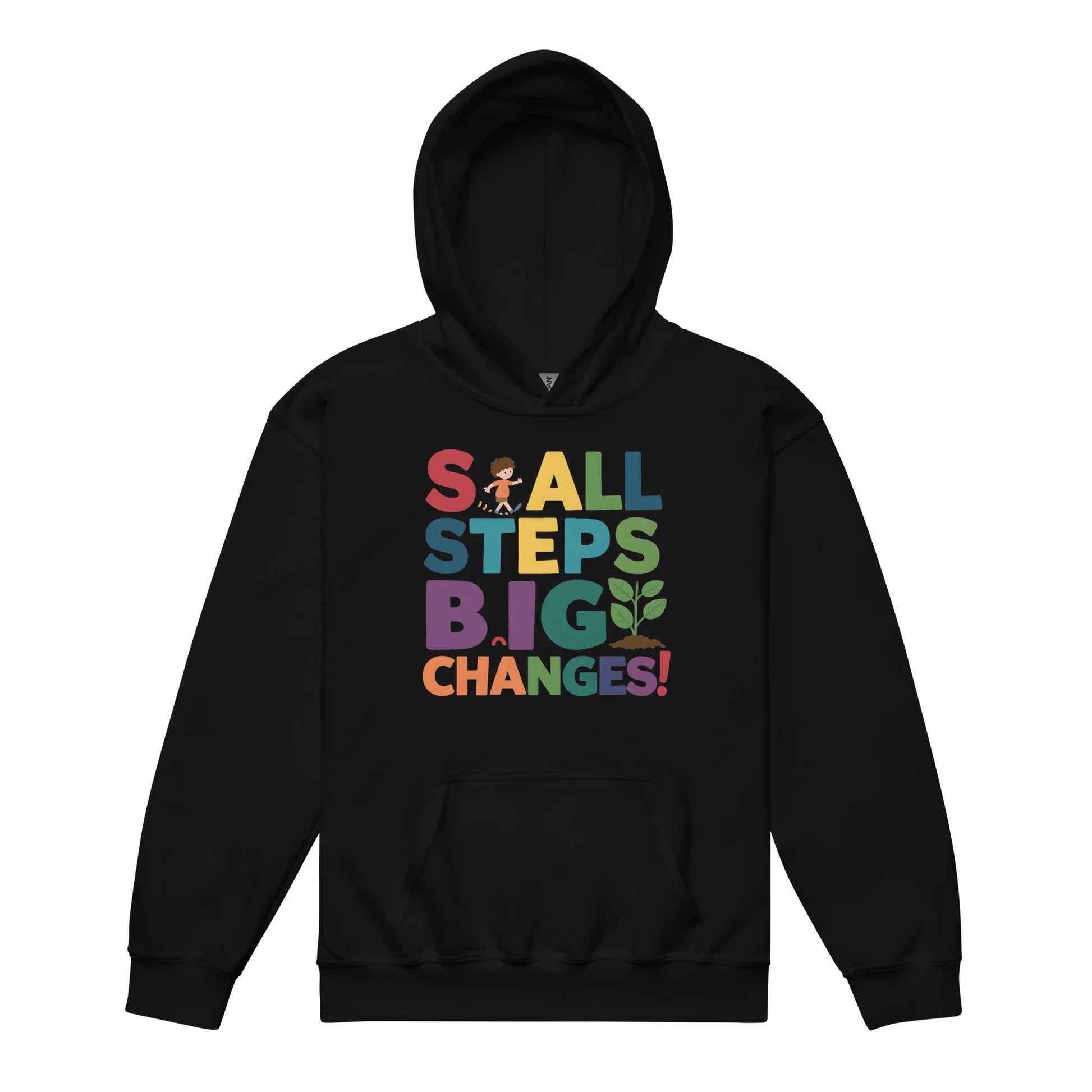 Small Steps Big Changes | Youth Heavy Blend Hoodie - AwRans Clothing