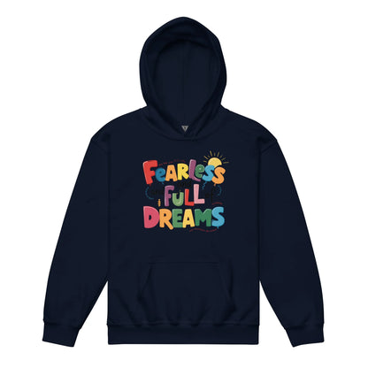 Fearless And Full Of Dreams | Youth Heavy Blend Hoodie - AwRans Clothing