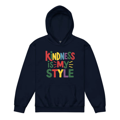 Kindness Is My Style | Youth Heavy Blend Hoodie - AwRans Clothing